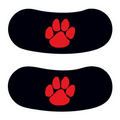 Red Paw Eye Black Temporary Tattoo